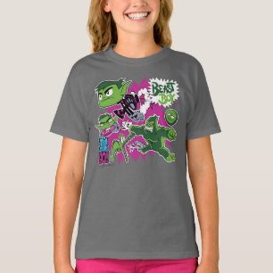 10代のタイタン行け! Beast Boy Shapeshifts Tシャツ