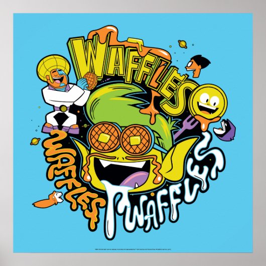 10代のタイタン行け！ | Beast Boy Waffles ポスター (正面)