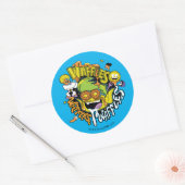 10代のタイタン行け！ | Beast Boy Waffles ラウンドシール (封筒)