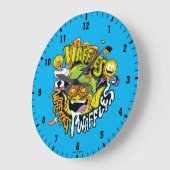 10代のタイタン行け! | Beast Boy Waffles ラージ壁時計 (傾斜)