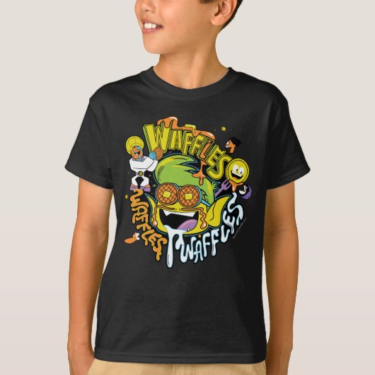 10代のタイタン行け! | Beast Boy Waffles Tシャツ (正面)