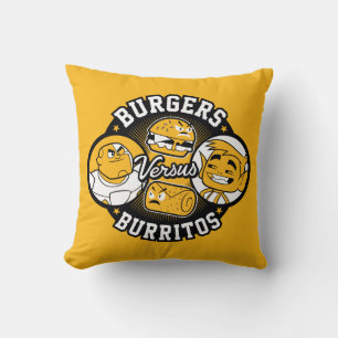 10代のタイタン行け! Burgers対Burritos クッション