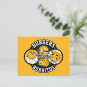 10代のタイタン行け! | Burgers対Burritos ポストカード (スタンド正面)