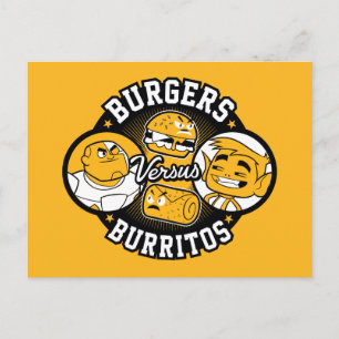 10代のタイタン行け! Burgers対Burritos ポストカード