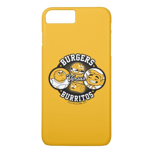 10代のタイタン行け! | Burgers対Burritos Case-Mate iPhoneケース (裏面)
