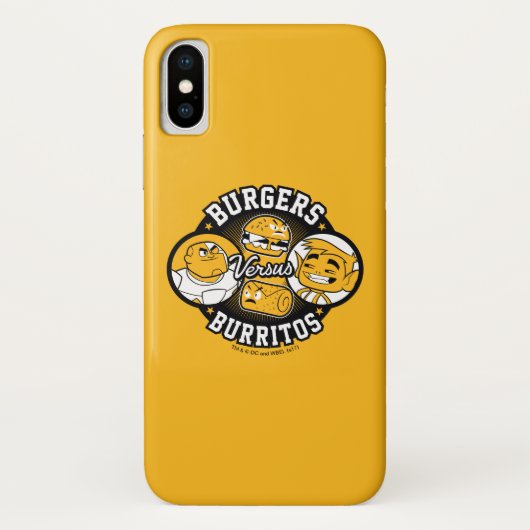 10代のタイタン行け! | Burgers対Burritos Case-Mate iPhoneケース (裏面)