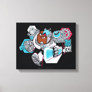 10代のタイタン行け! CyborgのArsenal Graphic キャンバスプリント
