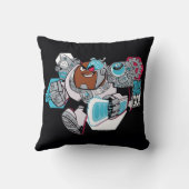 10代のタイタン行け! | CyborgのArsenal Graphic クッション (裏面)