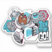 10代のタイタン行け! | CyborgのArsenal Graphic シール (正面)