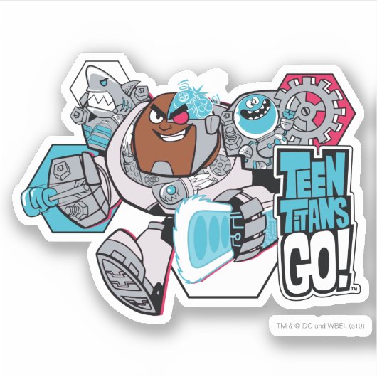 10代のタイタン行け！ | CyborgのArsenal Graphic シール (正面)