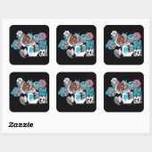 10代のタイタン行け! | CyborgのArsenal Graphic スクエアシール (シート)