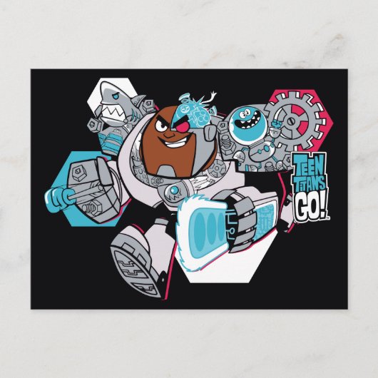 10代のタイタン行け! | CyborgのArsenal Graphic ポストカード (正面)