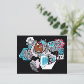 10代のタイタン行け! | CyborgのArsenal Graphic ポストカード (スタンド正面)