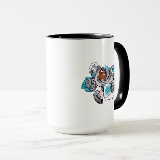 10代のタイタン行け! | CyborgのArsenal Graphic マグカップ (正面右)