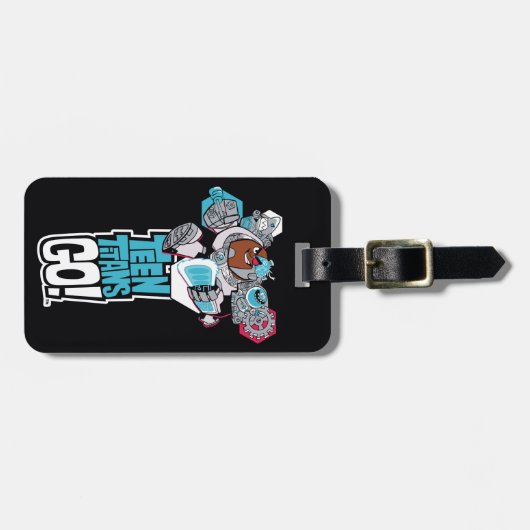 10代のタイタン行け！ | CyborgのArsenal Graphic ラゲッジタグ (正面横)