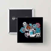 10代のタイタン行け！ | CyborgのArsenal Graphic 缶バッジ (正面&裏面)