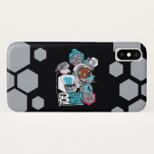 10代のタイタン行け! | CyborgのArsenal Graphic Case-Mate iPhoneケース (裏面(横))