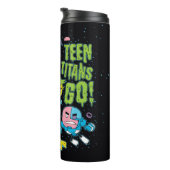 10代のタイタン行け! | Gnarly 90のピザグラフィック タンブラー (回転右)