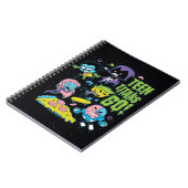 10代のタイタン行け! | Gnarly 90のピザグラフィック ノートブック (左側)