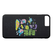 10代のタイタン行け! | Gnarly 90のピザグラフィック Case-Mate iPhoneケース (裏面(横))