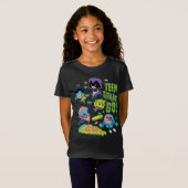 10代のタイタン行け! | Gnarly 90のピザグラフィック Tシャツ (正面フル)