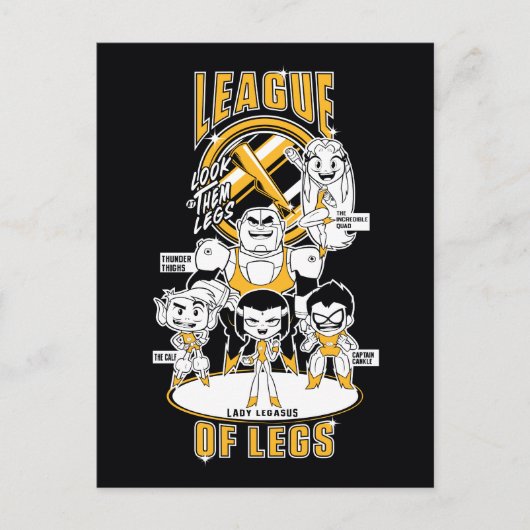 10代のタイタン行け！ | League of Legs ポストカード (正面)