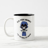 10代のタイタン行け! | Raven "私は試してい読る" ツートーンマグカップ (左)