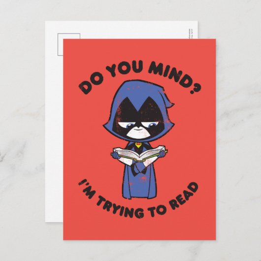 10代のタイタン行け！ | Raven "私は試してい読る" ポストカード (正面/裏面)