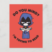 10代のタイタン行け！ | Raven "私は試してい読る" ポストカード (正面)