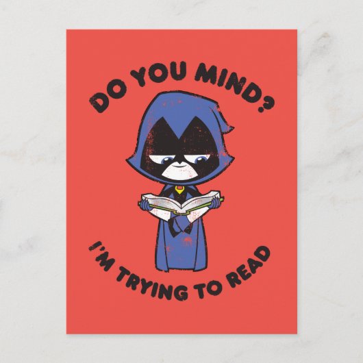 10代のタイタン行け! | Raven "私は試してい読る" ポストカード (正面)