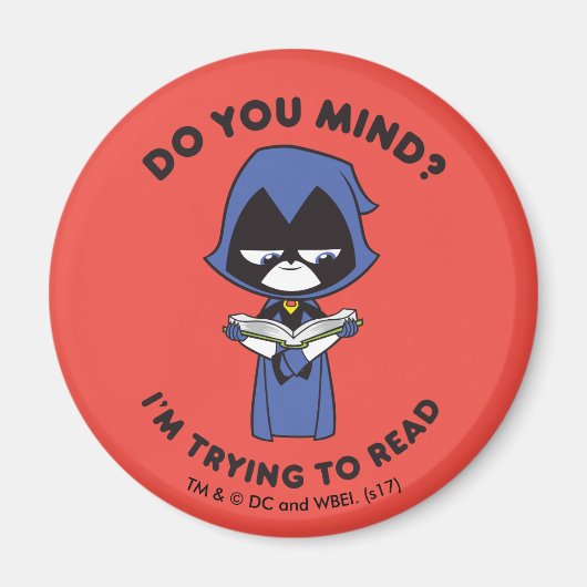 10代のタイタン行け! | Raven "私は試してい読る" マグネット (正面)