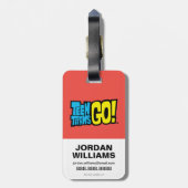 10代のタイタン行け! | Raven "私は試してい読る" ラゲッジタグ (裏面縦)