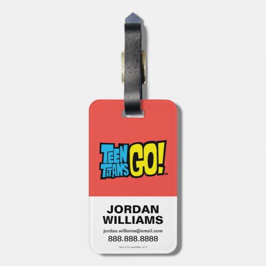 10代のタイタン行け！ | Raven "私は試してい読る" ラゲッジタグ (裏面縦)