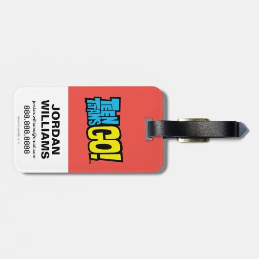 10代のタイタン行け！ | Raven "私は試してい読る" ラゲッジタグ (裏面横)