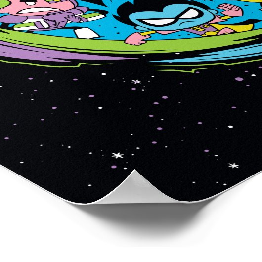 10代のタイタン行け! | Raven "Azarath Metrion Zinthos" ポスター (角)