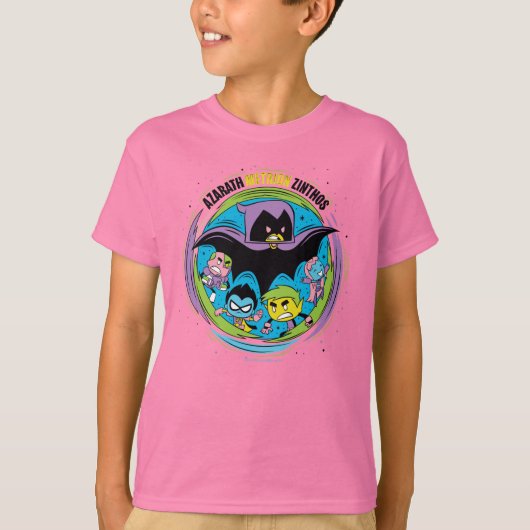 10代のタイタン行け! | Raven "Azarath Metrion Zinthos" Tシャツ (正面)