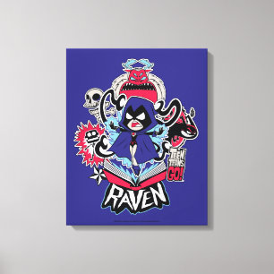 10代のタイタン行け! Raven Demonic Powers Graphic キャンバスプリント