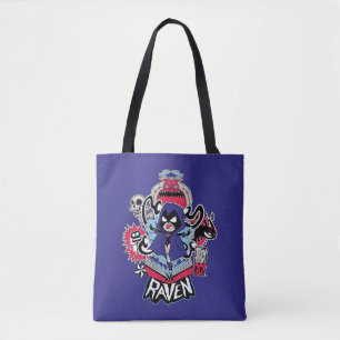 10代のタイタン行け！   Raven Demonic Powers Graphic トートバッグ