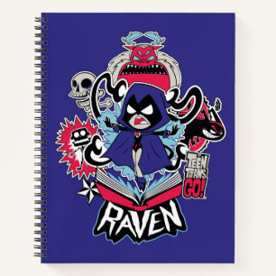 10代のタイタン行け！   Raven Demonic Powers Graphic ノートブック