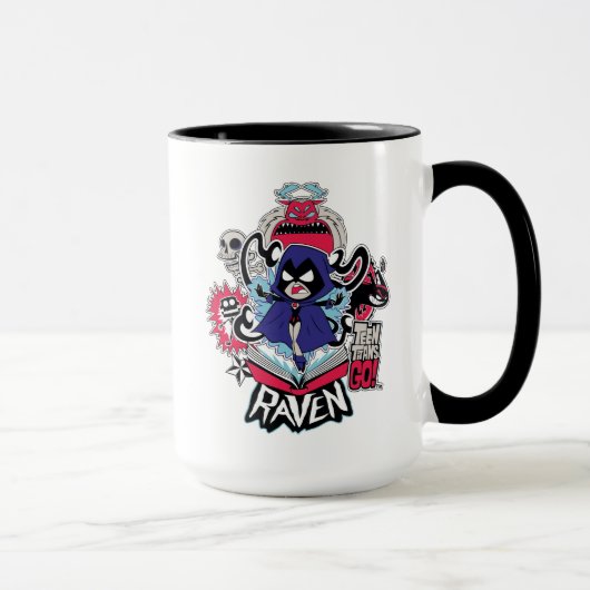 10代のタイタン行け! | Raven Demonic Powers Graphic マグカップ (右)