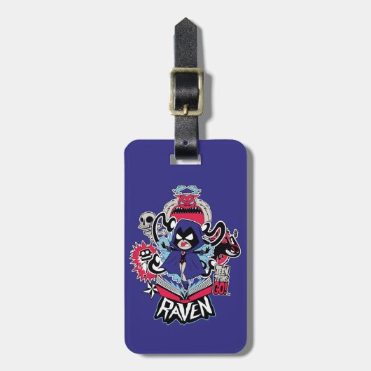 10代のタイタン行け! | Raven Demonic Powers Graphic ラゲッジタグ (正面縦)
