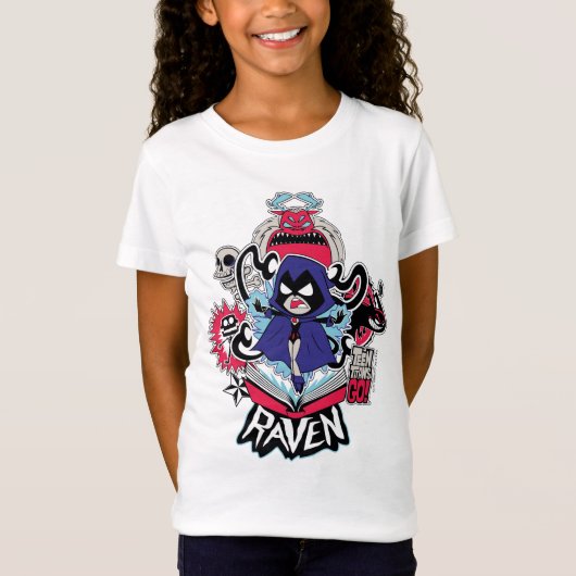 10代のタイタン行け！ | Raven Demonic Powers Graphic Tシャツ (正面)