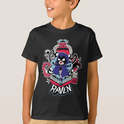 10代のタイタン行け！ | Raven Demonic Powers Graphic Tシャツ (正面)