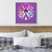 10代のタイタン行け! | Raven's Emoticlones キャンバスプリント (インサイチュ (寝室))