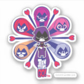 10代のタイタン行け! | Raven's Emoticlones シール (正面)