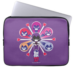 10代のタイタン行け! Raven's Emoticlones ラップトップスリーブ