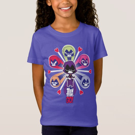 10代のタイタン行け! | Raven's Emoticlones Tシャツ (正面)