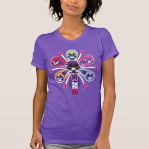 10代のタイタン行け！   Raven's Emoticlones Tシャツ