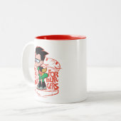 10代のタイタン行け! | Robin Booty Scooty Buns ツートーンマグカップ (正面左)