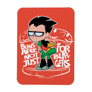10代のタイタン行け！   Robin Booty Scooty Buns マグネット